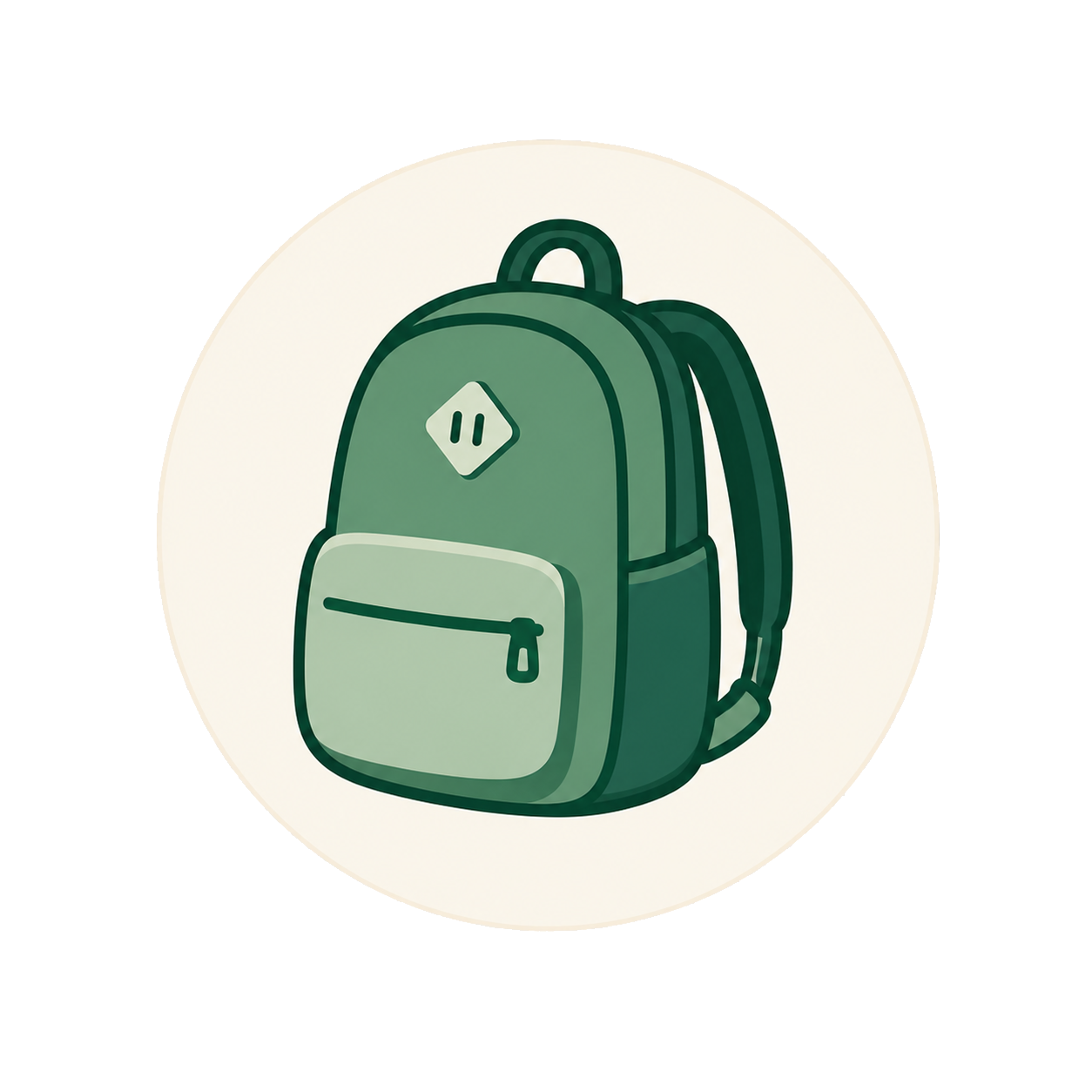 Illustrated backpack icon